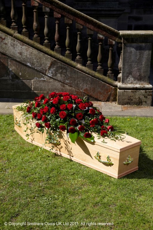 Rose Coffin Spray