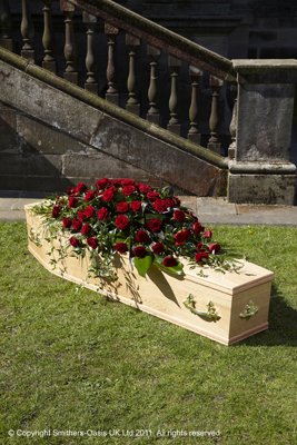 Rose Coffin Spray